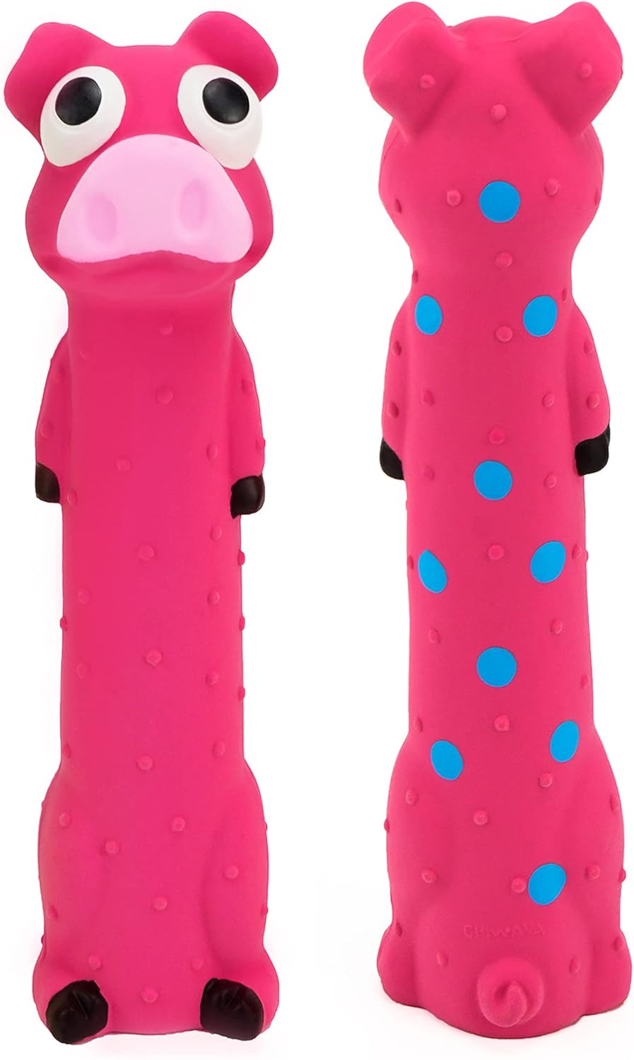 CHIWAVA 3 Pack 9" Squeaky Latex Dog Toys Standing Stick Animal Puppy Fetch Interactive Play for Small Medium Dogs
