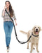 Hands Free Dog Leash, Multifunctional Crossbody Dog Leash, 5.9-9.5Ft Long Waist Belt with Car Safety Buckle and Double-Sided Reflective Stitches for