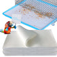 Firdnyohs 100PCS Bird Cage Liner Papers, Disposable Cage Paper Liners Precut Absorbent Cushion Pad Mat Accessories for Pet Bird Parrot (White)
