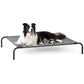 Love's cabin Elevated Cooling Dog Bed for Large Dogs, Portable Indoor & Outdoor Raised Pet Dog Cat Cot, Durable Summer Frame with Breathable Mesh