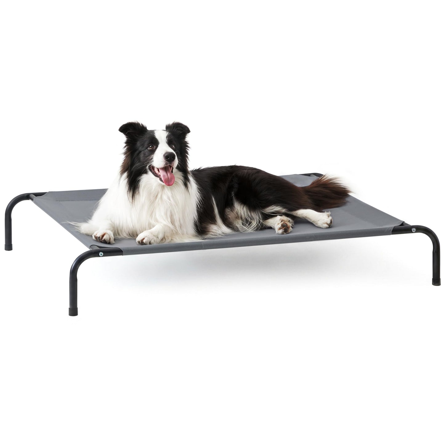 Love's cabin Elevated Cooling Dog Bed for Large Dogs, Portable Indoor & Outdoor Raised Pet Dog Cat Cot, Durable Summer Frame with Breathable Mesh