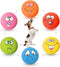 HOLYSTEED Latex Dog Squeaky Toys Rubber Soft Dog Toys Chewing Squeaky Toy Fetch Play Balls Toy for Puppy Small Pets 6pcs for Mini, Small Breeds, 2.28"*2.28"*1.30"