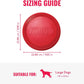 KONG Flyer - Durable Dog Toy for Outdoor Playtime - Natural Rubber Flying Disc, Dog Toy for Fetch - Safer Disc for Healthy Activity - for Medium/Large Dogs