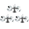 OFFO 3 PCS Bird Scare Reflective Device, Bird Reflector with Plastic Base for Outside, Keep Pigeon Woodpeckers and Sparrows Away for Outdoor Boats Roofs Gardens