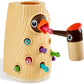 TOP BRIGHT Montessori Toys for 2 Year Old Girl and Boy, Fine Motor Skills Toddler Toys Age 2-4, Woodpecker Worm Toy Magnetic Bird Feeding Game