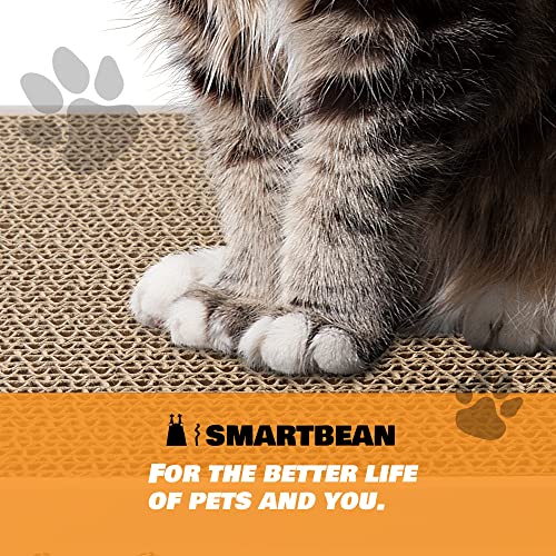 Cardboard Scratcher Pad Scratching Post:Smartbean 3PCS Cat Cardboard,Cat Scratch Pad,Cat Post,Double-Sided Design for Double Life…