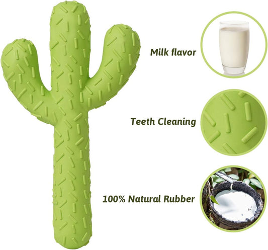 MewaJump Dog Chew Toys, Durable Rubber Dog Toys for Aggressive Chewers, Cactus Tough Toys for Training and Cleaning Teeth, Interactive Dog Toys for Medium/Large Dog