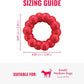 KONG Ring - Natural Rubber Ring Toy for Healthy Chewing Habits - Chew Toy Supports Dog Dental Health - Dog Toy Supports Instincts During Playtime - for Small/Medium Dogs
