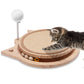 Natural Sisal Cat Scratcher, Round Cat Toys for Indoor Cats Interactive Toys with Ball Track Spring Ball, Kitten Toys for Chasing Hunting Mental Physical Exercise Puzzle