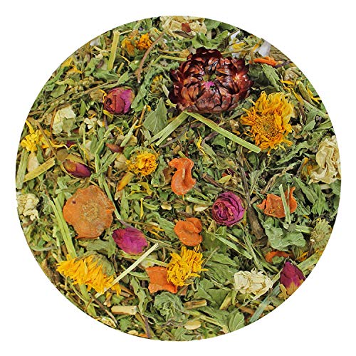 Exotic Nutrition Pasture Plus+ Salad Essentials - Healthy Natural High-Fiber Dried Flower & Herb Treat - Guinea Pigs, Rabbits, Chinchillas, Prairie Dogs, Degus, Hamsters, Gerbils & Other Small Pets