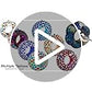 Sunnydaze 6-Inch Glass Mosaic Hanging Bird Feeder for Outdoors - Fly-Through Glass Bird Feeder for Cardinals, Jays, Finches and More - Confetti Mosaic