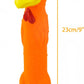 CHIWAVA 3 Pack 9" Squeaky Latex Dog Toys Standing Stick Animal Puppy Fetch Interactive Play for Small Medium Dogs
