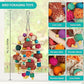 lovyoCoCo Parrot Toys Bird Toys Natural Corn Cob Bird chew Toys for Small and Medium-Sized Macaws,African Grey,Cockatoos, Parrots,Parakeet,Cockatiel,Sun Conure, Lovebird with Wooden Blocks