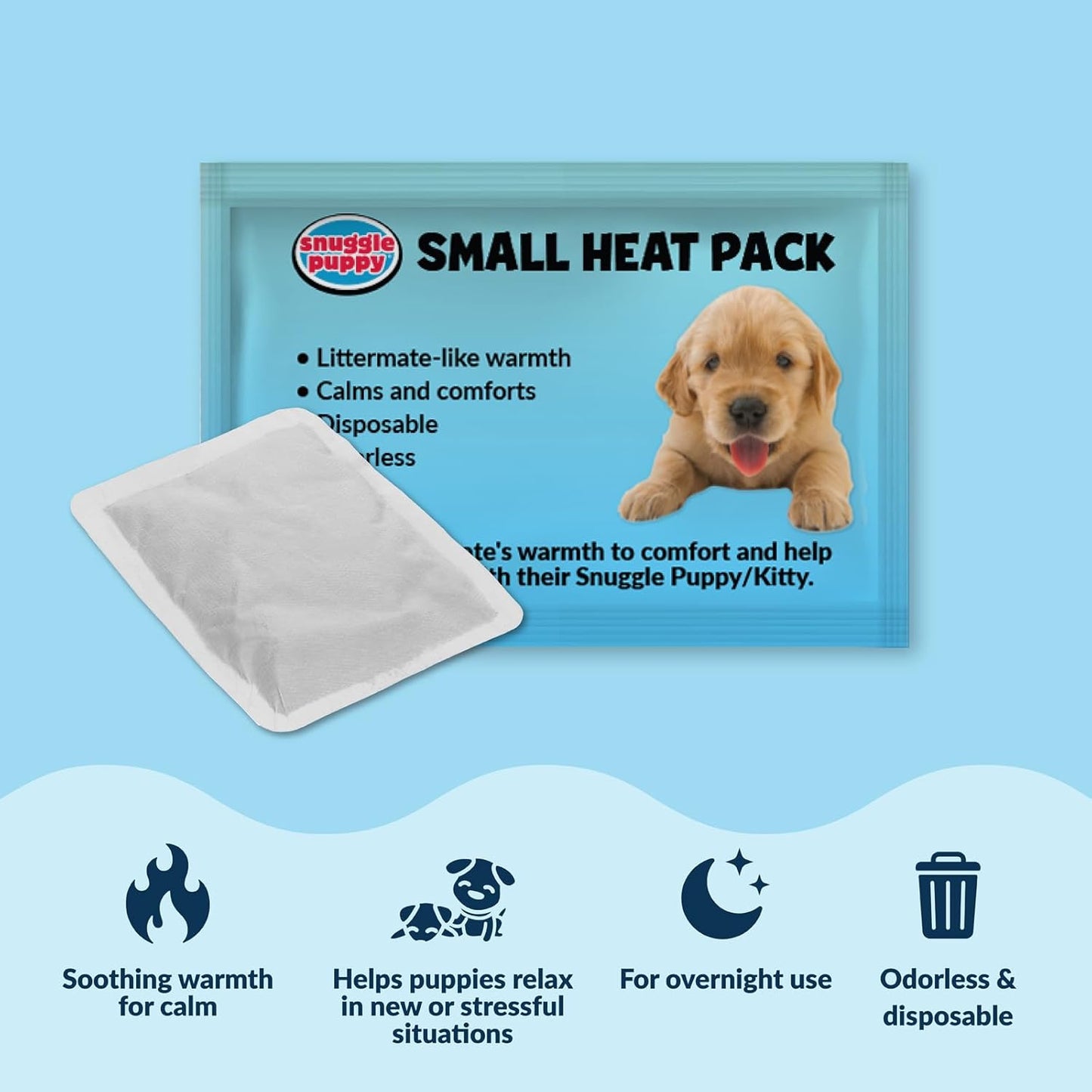 Snuggle Puppy Original Dog Toy for Small Breeds - Heartbeat Puppy for Dogs - Pet Anxiety Relief and Calming Aid - Comfort Dog Toys for Behavioral Training