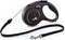 FLEXI New Classic Cord Retractable Dog Leash for Small Dogs up to 26 lbs. – 16 ft., Black | Tangle-Free Pet Walking Leash with One-Handed Brake
