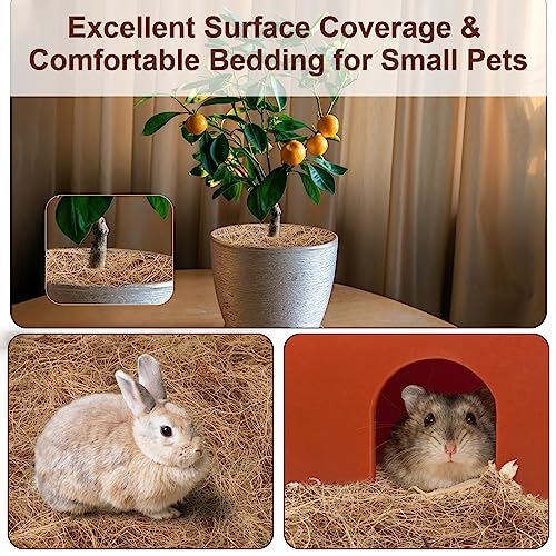 Sukh 2PCS Coconut Fiber for Bird Nest - Canary Nesting Material Coconut Bird Nest Finch Coconut Fiber Loose Bedding Substrate for Laying Eggs,Resting Materials for Birds, Hummingbird Parakeet