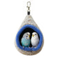 Bird Parrot Nest Hammock for Parakeet Conure Lovebird Small Animal Hamster Sugar Glider Hanging Bed Hideout House (S(Length:6.2inch), Gray)