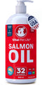 Salmon Oil for Dogs & Cats - Healthy Skin & Coat, Fish Oil, Omega 3 EPA DHA, Liquid Food Supplement for Pets, All Natural, Supports Joint & Bone Health, Natural Allergy & Inflammation Defense, 32 oz