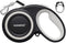 Retractable Dog Leash with Stainless Steel Anti-Chew Cable for Small & Medium Dogs up to 50 lbs | 16 ft Strong Nylon Reflective Tape | Quick Lock