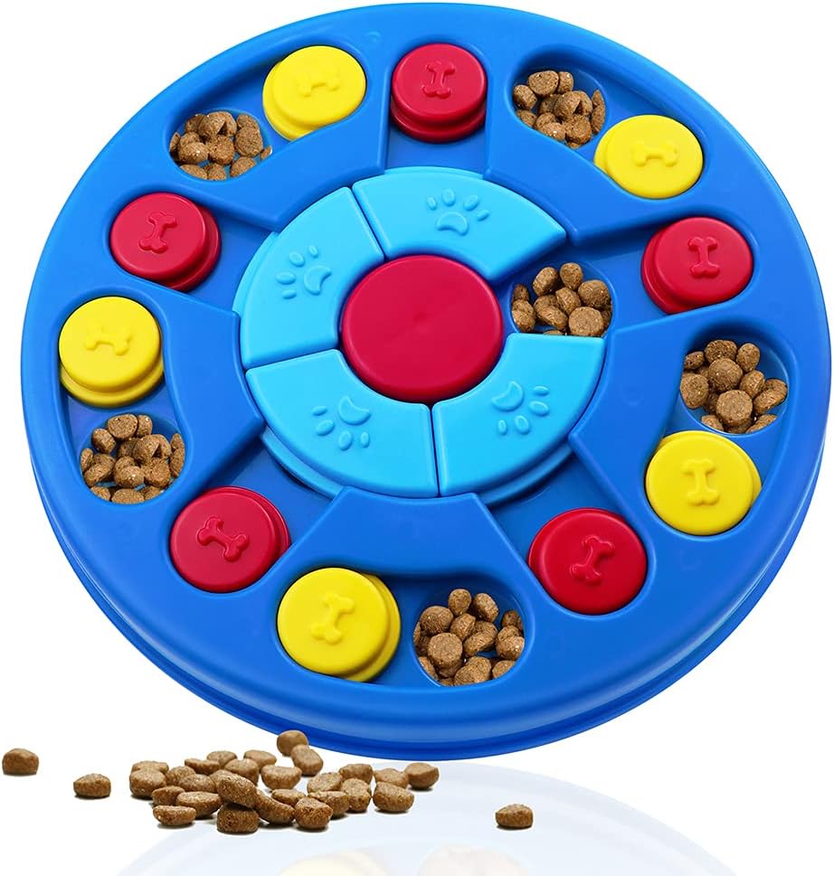Yoboeew Dog Puzzle Toys Interactive Toy for Puppy IQ Stimulation &Treat Training Games Treat Dispenser for Smart Dogs, Puppy &Cats Fun Feeding (Level 1-3)…