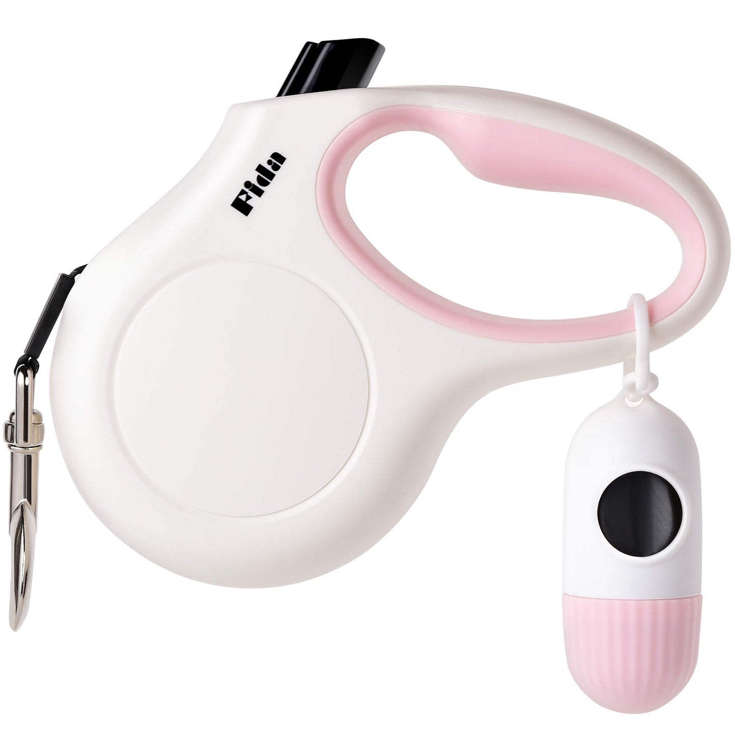 Fida Retractable Dog Leash for Small Breed up to 26 lbs, 16 ft Pet Walking Leash with Dispenser and Poop Bags, Anti-Slip Handle, Reflective Strong