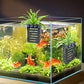 Aquarium Plant Holder 4 PCS Aquatic Plant Pot with 24 Hooks and 20 Suction Cups for Fish Tank Aquarium Planter and Aquascape Decorations (Black)
