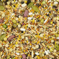 Feather Shine High Potency Blend with Bee Pollen & Freeze-Dried Sprouts - Premium Parrot Food for Molting, Breeding & Growth - Omega Rich | 17.5% Plant Protein | USA-Made