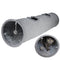Cat Tunnel for Indoor Cats, 51×12 inch Foldable Big Cat Tunnel, Grey Suede Pet Tunnels with Two Peepholes and a Bubble Ball