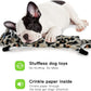 SHARLOVY Dog Squeaky Toy No Stuffing 6 Pack, Dog Toys Crinkle for Small Puppy, Durable Chew Plush Cute Animals Natural for Teething Pet
