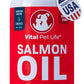Salmon Oil for Dogs & Cats - Healthy Skin & Coat, Fish Oil, Omega 3 EPA DHA, Liquid Food Supplement for Pets, Supports Joint & Bone Health, Natural Allergy & Inflammation Defense, 16 oz