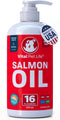 Salmon Oil for Dogs & Cats - Healthy Skin & Coat, Fish Oil, Omega 3 EPA DHA, Liquid Food Supplement for Pets, Supports Joint & Bone Health, Natural Allergy & Inflammation Defense, 16 oz