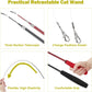 Cat Toys for Indoor Cats, Interactive Cat Toy 2PCS Retractable Wand Toy and 9PCS Cat Feather Toys Refills, Funny Kitten Toys Cat Fishing Pole Toy for Bored Indoor Cats Chase and Exercise