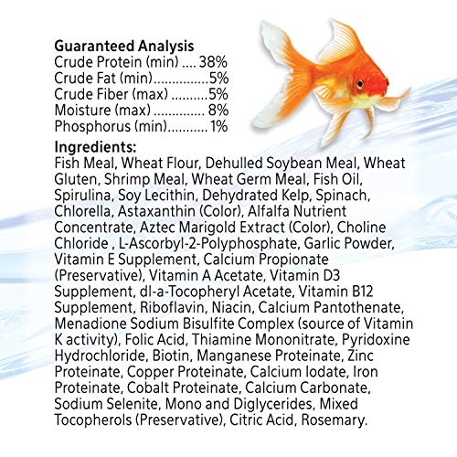 Aqueon Goldfish Fish Food Flakes, 7.12 Ounces