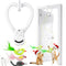 Interactive Cat Toys for Indoor Cats: Automatic Flying Bird Feather Wand Chase Exercise Enrichment Stimulation, USB Rechargeable Durable Safe Hanging Toy for Bored Kittens Adult Multi Cat Households