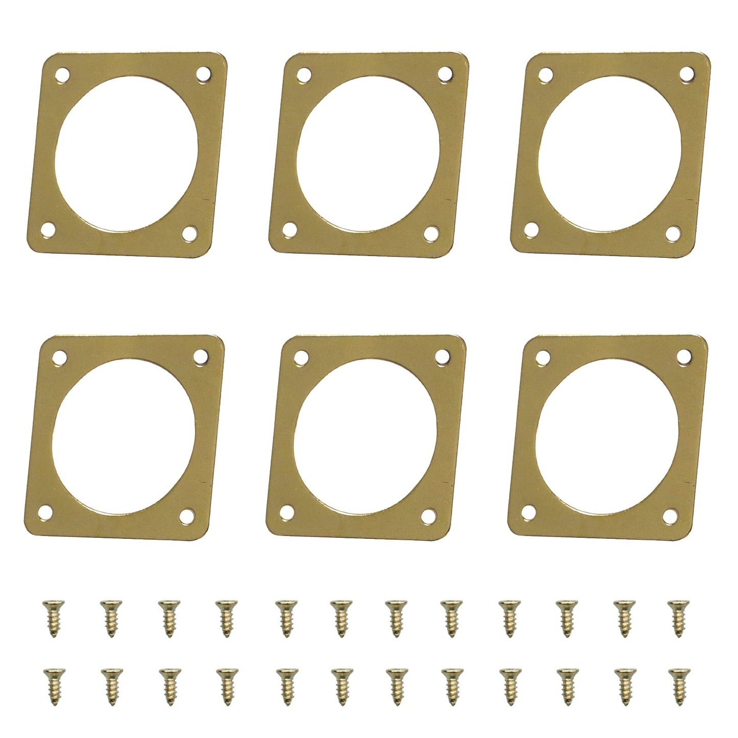 6-piece Metal Bluebird House Predator Guard，Metal Birdhouse Guard，Bird House Hole Protector Guard for Eastern Bluebird Box （3.81 cm Opening）