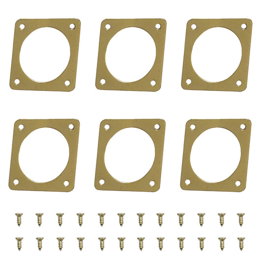 6-piece Metal Bluebird House Predator Guard，Metal Birdhouse Guard，Bird House Hole Protector Guard for Eastern Bluebird Box （3.81 cm Opening）