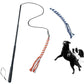 ASOCEA Dog Extendable Teaser Wand Pet Flirt Stick Pole Puppy Chasing Tail Interactive Toy for Small Medium Large Dogs Training Playing Exercise