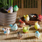 Jetec 30 Pieces Garden Accessories Bird Decorative Figurines Miniature Bird Figurines for Garden, Dollhouse Miniature, Cake Topper, Micro Landscape, Yard Bonsai Decal, Home Decoration