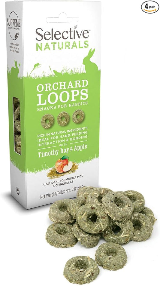 Selective Naturals Orchard Loops with Timothy Hay & Apple (Pack of 4)