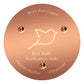 NNG 1 Pack Bird Bath Copper Disk,0.6mm Thick Reinforced 99.9% Pure Copper Bird Bath Purification Disk with Triple-Point Support,Physical Safe Water Cleaner for Outdoor Birdbaths Bowls,All-Season Use