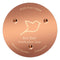 NNG 1 Pack Bird Bath Copper Disk,0.6mm Thick Reinforced 99.9% Pure Copper Bird Bath Purification Disk with Triple-Point Support,Physical Safe Water Cleaner for Outdoor Birdbaths Bowls,All-Season Use