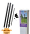 JCS Wildlife Universal Mounting Pole Kit for Bird Houses & Feeders, Heavy-Duty Steel Pole with Threaded Connections, Top or Side Mount, 55" Tall, Holds up to 30 lbs, Rust-Resistant Outdoor Use
