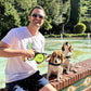 Retractable Dog Leash with Light, 16.4 ft Retractable Pet Leash with Anti-Slip Soft Grip, 360° Tangle-Free, One-Button Control, Reflective Leashes