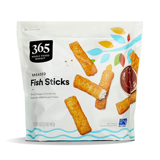 365 by Whole Foods Market, Fish Sticks, Wild Caught MSC, Breaded, 32 oz