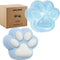 2-Pack Taba Squishy Cat Paw Sensory Fidget Toys Adults, Anxiety Stress Relief Squeeze Toy, Soft Cute Kawaii Squishy’s for Desk, School (Blue)