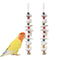 2 Pack Bird Toys with Cuttlebone, Parakeet Toys, Bird Beak Grinding Stone, Cage Accessories for Parakeets, Cuttlefish Bone for Budgies, Cockatiels, Lovebirds, Green Cheeks, Small to Medium Birds