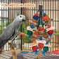 Bird Toys,Parrot Toys Exciting Chewing Fun for Parakeets,Cockatiels,Conures,Lovebirds,African Gray Cockatoos  And Other Small Medium-Sized Parrot Natural Corn Cob Sturdy Nut (old bark)