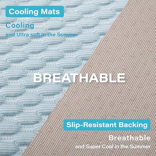MICROCOSMOS Pet Cooling Mat & Sleeping Pad- Breathable Bubble Surface, EZ Clean. Keep Cooling for Pets, Kids and Adults in Summer.(BlueWhite, 40" x