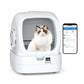 Mintakawa Automatic Cat Litter Box Self Cleaning - APP Control and Weight Monitoring - Ultra-Quiet, Suitable for Medium Cats and Kittens, Safe Anti-Pinch Litter Box (Assembly Required) - White