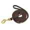 Leather Dog Leash 6 ft x 1/2 inch Heavy Duty Genuine Leather Dog Training Leash Soft and Strong Leather Leash for Small and Medium Dogs Brown